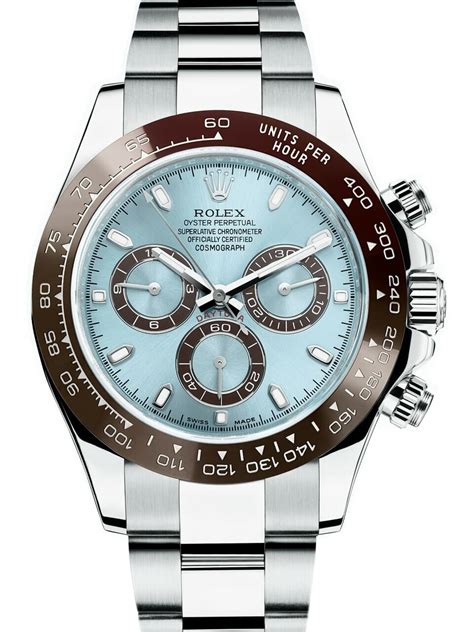 rolex cosmograph daytona ice blue dial platinum watch